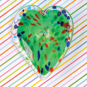 Jade Confetti Heart